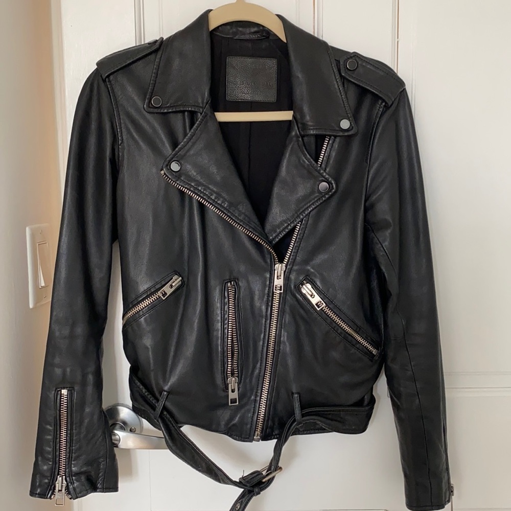 All Saints Balfern Leather Biker Jacket